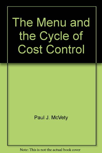 Imagen de archivo de THE MENU AND THE CYCLE OF COSTCONTROL a la venta por The Book Cellar, LLC