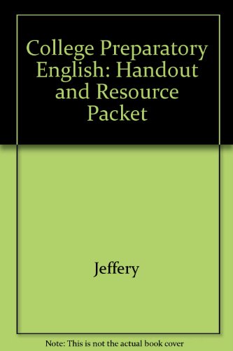 9780787252366: College Preparatory English: Handout and Resource Packet
