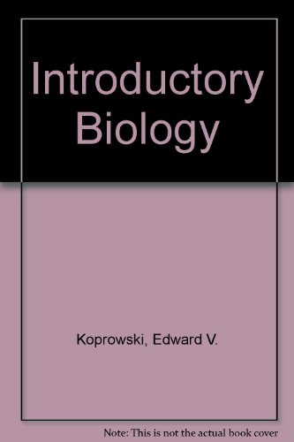 Introductory Biology (9780787260729) by Koprowski, Edward V.; Wilson, Kenneth