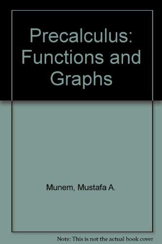 9780787266288: Precalculus: Functions and Graphs