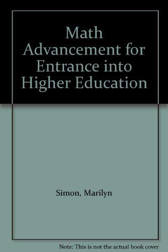 Stock image for Math Advancement for Entrance into Higher Education for sale by HPB-Red
