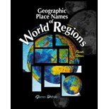 Beispielbild fr Geographic Place Names Of World Regions zum Verkauf von Wonder Book