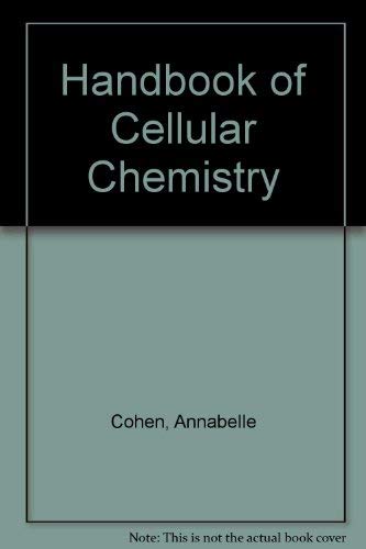 9780787289065: Handbook of Cellular Chemistry