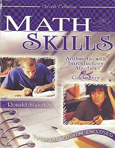 Stock image for MATH SKILLS: ARITHMETIC WITH INTRODUCTORY ALGEBRA AND GEOMETRY W/ CD ROM for sale by ThriftBooks-Atlanta