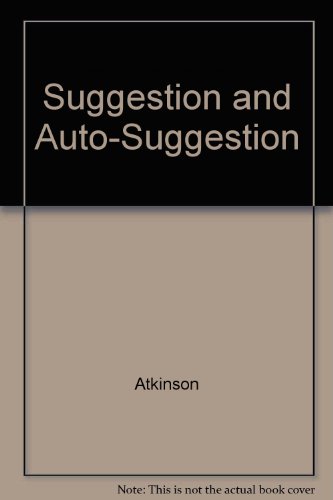 Stock image for Suggestion and Auto-Suggestion for sale by Books From California