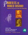 Beispielbild fr Profiles in World History - The Age of Discovery to Industrial Revolution: Significant Events and the People Who Shaped Them zum Verkauf von SecondSale