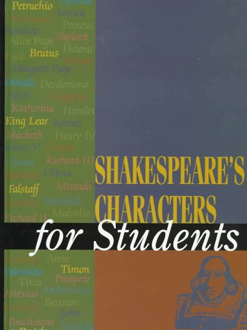 Imagen de archivo de Shakespeare's Characters for Students a la venta por Better World Books: West