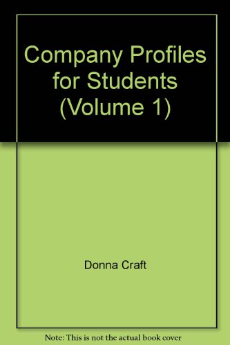 9780787629373: Company Profiles for Students (Volume 1)