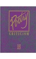 Stock image for Poetry Criticism for sale by Booksavers of MD