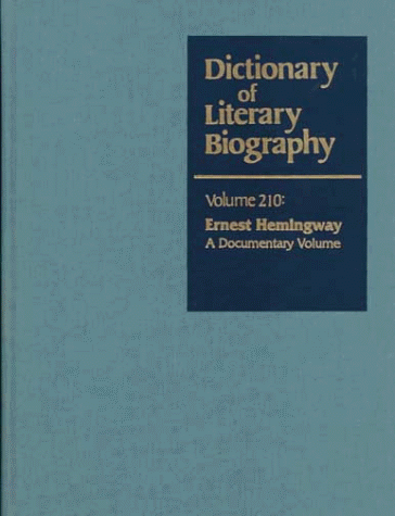 Beispielbild fr Ernest Hemingway - A Dictionary Volume zum Verkauf von Better World Books