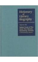 Stock image for Dictionary of Literary biography: British Poets of the Great War: British Poets of the Great War: Brooke, Rosenbergh, Thomas, vol. 216 for sale by FOLCHATT