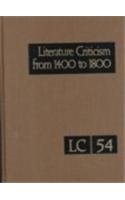 Stock image for Literature Criticism from 1400 to 1800 for sale by J. HOOD, BOOKSELLERS,    ABAA/ILAB