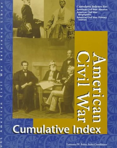 9780787638191: American Civil War Reference Library: Cumulative Index