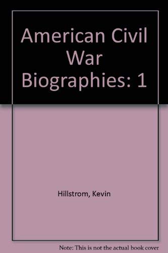 9780787638214: American Civil War Biographies: 1