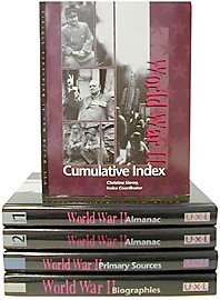 Imagen de archivo de World War II Reference Library: 4 Volume set plus Index a la venta por dsmbooks