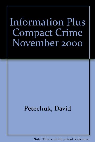Beispielbild fr Information Plus Compact Crime November 2000 zum Verkauf von Booksavers of MD