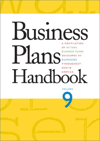 Beispielbild fr Business Plans Handbook, Vol. 9 zum Verkauf von Kell's Books