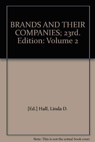Stock image for Brands and Their Companies - Volume 2. S-Z and Company Listings for sale by Cultural Connection