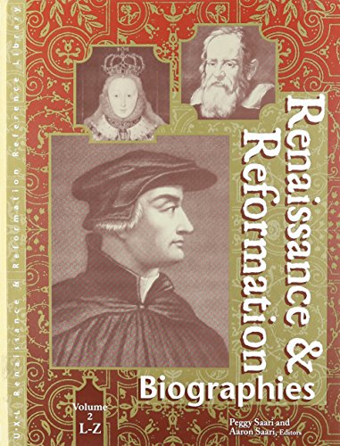 Stock image for Renaissance and Reformation : Biographies for sale by Better World Books: West