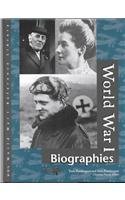 9780787654771: World War I: Biographies (World War I Reference Library)