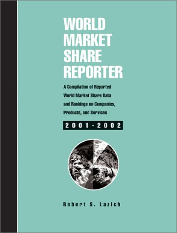 Stock image for World Market Share Reporter: A Compilation of reported World Market Share Data and Rankings on Companies, Products, and Services, 2001-2002. for sale by Yushodo Co., Ltd.