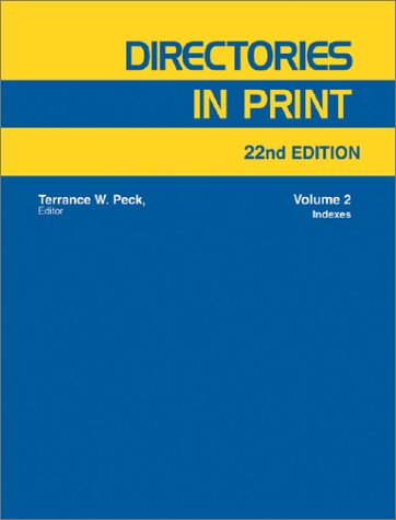 Directories in Print (9780787662189) by Darga, Amy