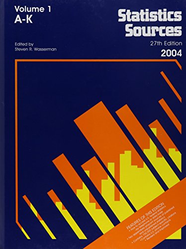 Stock image for Statistics Sources 2004 (Statistics Sources) 2 Volume Set for sale by HPB-Red