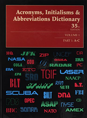 Stock image for Acronyms Initialisms & Abbreviations Dictionary Set of 4 for sale by Graver & Pen Rare Books