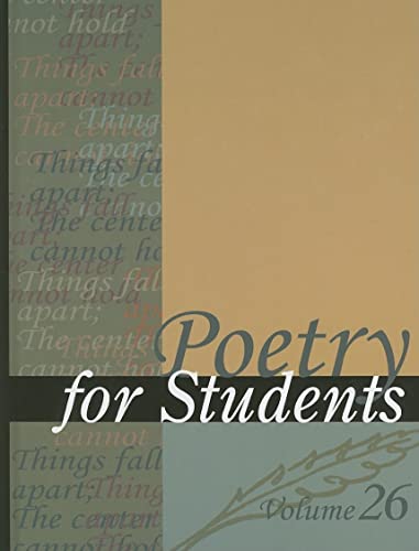 Stock image for Poetry for Students : Presenting Analysis, Context, and Criticism on Commonly Studied Poetry for sale by Better World Books: West