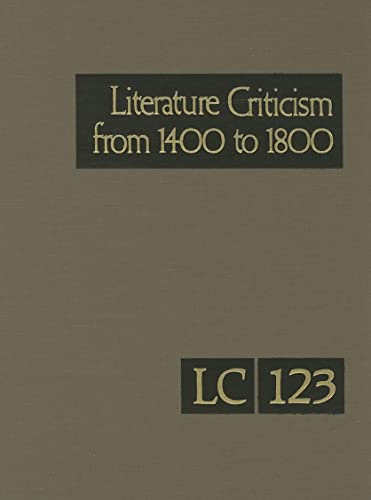 Stock image for Literature Criticism from 1400 to 1800 for sale by Better World Books