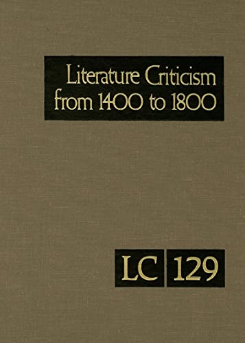 Stock image for Literature Criticism from 1400 to 1800 for sale by Better World Books