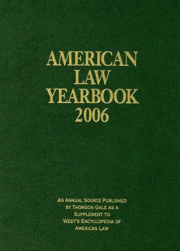 Imagen de archivo de American Law Yearbook a la venta por Better World Books: West