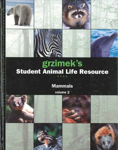 Beispielbild fr Grzimek's Student Animal Life Resource: Mammals (complete in five volumes) zum Verkauf von COLLINS BOOKS