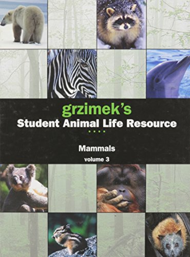 Beispielbild fr Grzimek's Student Animal Life Resource zum Verkauf von Better World Books