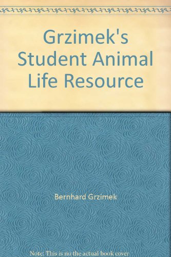 Beispielbild fr Grzimek's Student Animal Life Resource zum Verkauf von SecondSale