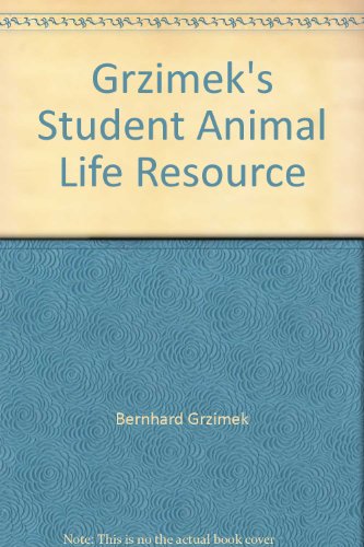 Imagen de archivo de Grzimek's Student Animal Life Resource a la venta por SecondSale