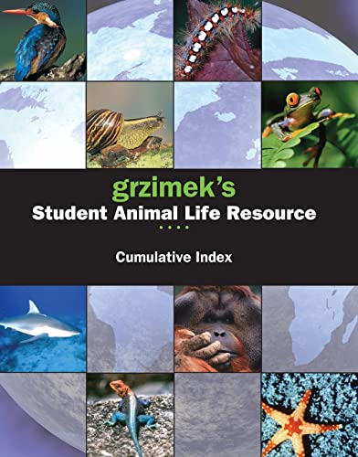 Stock image for Grzimek's Student Animal Life Resource: Cumulative Index for sale by ThriftBooks-Dallas