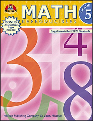 Imagen de archivo de Math Reproducibles - Grade 5 a la venta por HPB-Emerald