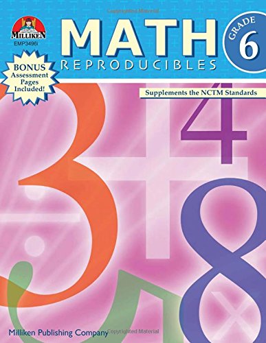 Beispielbild fr Math Reproducibles - Grade 6 zum Verkauf von HPB Inc.