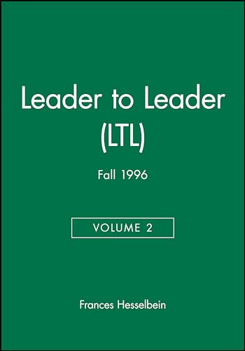 9780787914202: Leader to Leader (LTL), Volume 2, Fall 1996 (J-B Single Issue Leader to Leader)