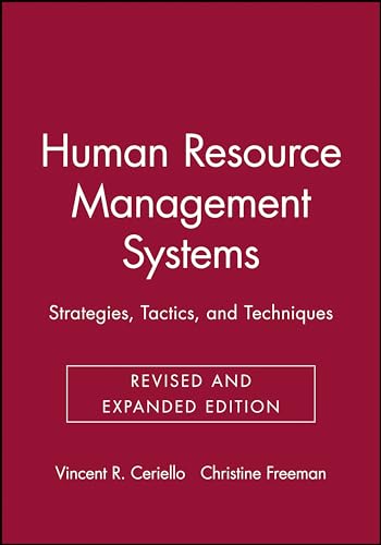 Beispielbild fr Human Resource Management Systems: Strategies, Tactics, and Techniques zum Verkauf von BooksRun