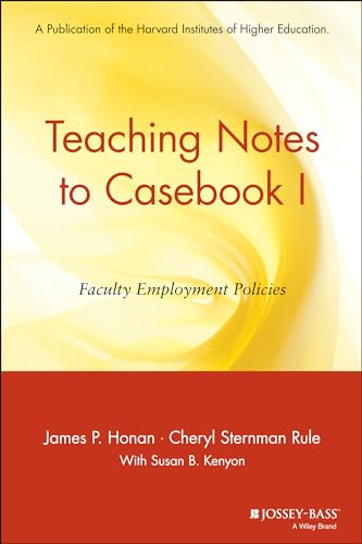 Imagen de archivo de Teaching Notes to Casebook I : A Guide for Faculty and Administrators a la venta por Better World Books