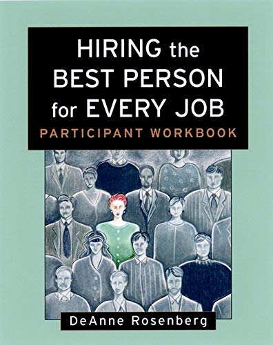 Stock image for Hiring Best Person Participant Workbook for sale by Chiron Media