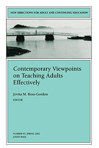 Stock image for Contemporary Viewpoints on Teaching Adults Effectively Spring 2002 for sale by Better World Books
