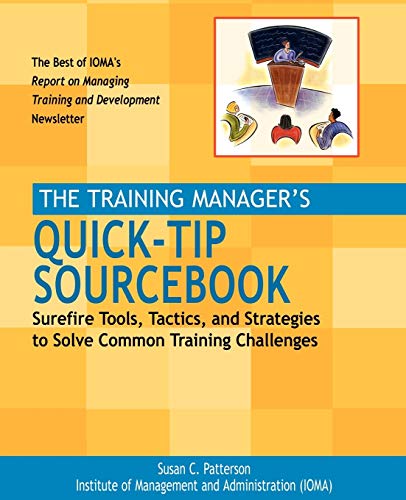 Beispielbild fr The Training Manager's Quick-Tip Sourcebook zum Verkauf von Blackwell's