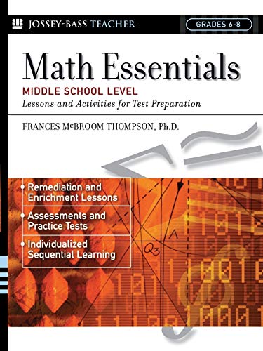 Imagen de archivo de Math Essentials, Middle School Level: Lessons and Activities for Test Preparation a la venta por SecondSale