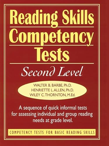 9780787966379: Reading Skills Competency Tests: Second Level (J-B Ed: Ready-to-Use Activities)