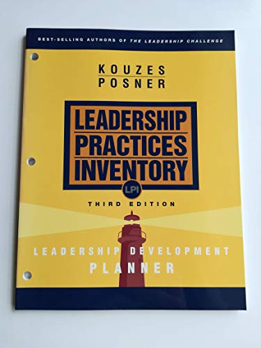 Imagen de archivo de The Leadership Practices Inventory (LPI): Leadership Development Planner , 3rd Edition a la venta por More Than Words