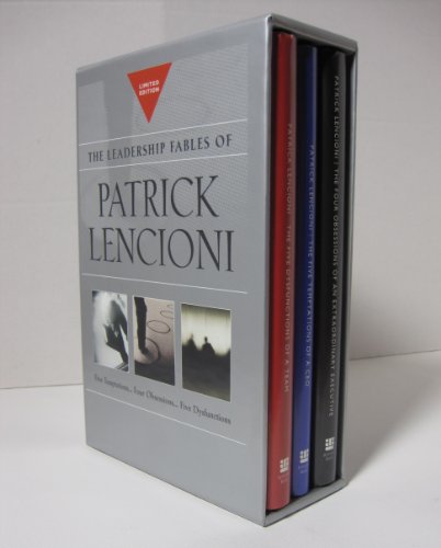 Imagen de archivo de The Leadership Fables of Patrick Lencioni: Box Set, contains: The Five Temptations of a CEO; The Four Obsessions of an Extraordinary Executive; The Five Dysfunctions of a Team a la venta por WorldofBooks