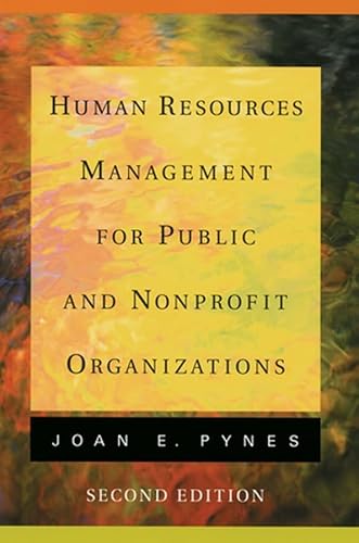 9780787970789: Human Resources Management for Public and Nonprofit Organizations